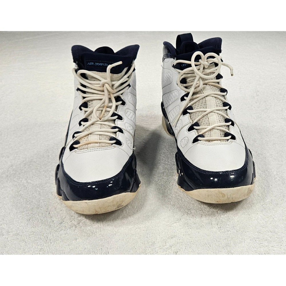 Air Jordan 9 Retro "Pearl Blue" White/Navy Men's Sneakers – Size 11 - Picture 3 of 13